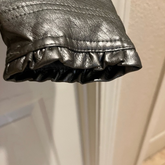 Baccini man-made metallic leather jacket - Picture 2 of 15